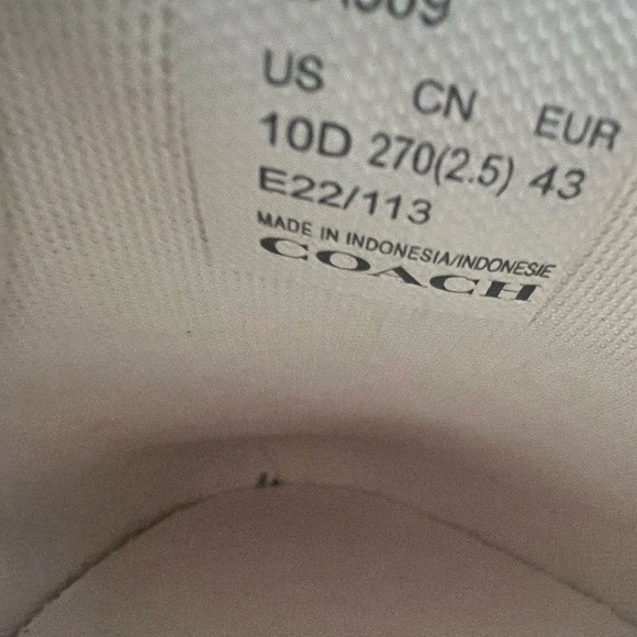 NWOB $195 Coach Black & Grey Skate Slip On Sneaker In Signature Jacquard - Picture 9 of 10